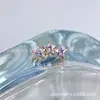 Aretes Colección Oro Morado Claro Aleación de Titanio Astmf-136 Titanio G23 Rosca Interna Zirconia Labret Accesorios para Piercing