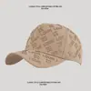 Gorra de Béisbol Nueva de Primavera y Otoño con Letra de Pedrería y Trébol para Mujer Moda Coreana Sombrero de Sol Adelgazante de Cara de Gama Alta