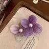 Grampo de Cabelo Flor Pérola Phalaenopsis Rosa Claro Estilo Férias Fotografia na Praia Presilha Lateral Bico de Pato Acessórios de Cabelo Super Fada para Mulheres