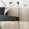 Armario de Pared Minimalista de Estilo Abierto Accesorios de Ferretería Sistema de Colgado Conductor Inalámbrico de Aleación de Aluminio Armario de Metal