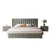 Tongyuite Moderno Minimalista Dormitorio Principal Doble Almacenamiento Caja Alta Cama de Tela Italiana Lujo Accesible Tecnología Cama de Tela de Pie