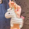 Lindo Llavero de Muñeca Pony de Diamante Dibujo Animado Creativo Llavero de Coche Colgante de Bolso de Moda Regalo Venta al por Mayor