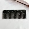 Pente Avançado de Ácido Acético para Cabelo Versátil Portátil Pente Simples Atmosférico de Fileira Quadrada Pente Floral Vintage de Dentes Largos