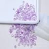 Contas de cristal DIY acessórios de jóias semi-acabado pulseira frisada material transparente cor mágica vidro cortado contas planas