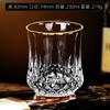 Estátua Dourada Cruzada Vidro Copo de Uísque Estilo Europeu Transparente Pintura Dourada Doméstico Bar Copo de Brandy Vidro para Cerveja