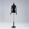 Adereços de Modelo de Vestido de Casamento Loja de Roupas Femininas Vitrine Manequim Preto e Branco Suporte de Exibição de Vestido de Corpo Inteiro Estilismo