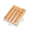 Caja de Almacenamiento de Madera con Cajón y Compartimentos Caja de Almacenamiento para Cuchillos y Tenedores de Restaurante Caja de Almacenamiento de Madera para Cuchillos y Tenedores de Cocina Venta al por Mayor