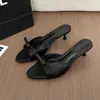 Estilo Elegante para Ir al Trabajo con Zapatillas, Tacones Finos, Estilo Francés, Versátiles y Cómodos, Sandalias de Tacón Alto con Lazo Modelo 2026 para Mujer, Adecuadas para Faldas