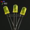 5mm/F5 amarillo diodo emisor de luz LED lámpara cabeza redonda LED Luz Amarilla super brillante patas largas 10