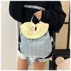 Mochila de Verano Dopamina Color Contrastante para Mujer Gran Capacidad Moderna Versátil Ligera Mochila Escolar para Estudiante Mochila Casual