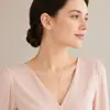 Collar de cadena de clavícula elegante y combinable para mujer, joyería transfronteriza europea y americana, anillo de metal simple, collar ajustable