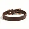 Collar decorativo para mascotas de PU con cuentas de pata de gato, ajustable para gatos y perros pequeños, disponible en varios colores