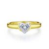 Joyería Mujing Europa y Estados Unidos nuevo anillo de plata S925 6*6 con forma de corazón 50 puntos amor Diamante de alto carbono Anillo de corazón para niña