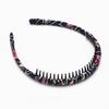 Diadema para mujer, para lavarse la cara, con dientes, antideslizante, a presión, para aplicar maquillaje, mascarilla, horquilla, combina con todo, para salir, horquilla de Corea del Sur, peine para el cabello