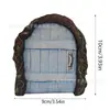 Puerta de Elfo Hada Transfronteriza Puerta de Cuento de Hadas Artesanías de Madera para Jardín Adornos Accesorios para Disparos de Paisaje Micro Montaje de Atmósfera