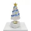 10.5cm Base Giratoria de Cerámica Jingdezhen Adorno de Árbol de Navidad Manualidades de Vidrio Cerámicas Navideñas