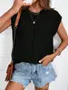 2026 Verano Amazon Nuevo Moda Europea y Americana Cómodo para Viajar Cuello Redondo Elegante Casual Suéter Top Tendencia