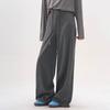Pantalones de Maternidad 2026 Estilo Nuevo Primavera y Otoño Pantalones de Punto de Pierna Ancha con Efecto de Caída, Sin Soporte Abdominal, Pantalones Rectos Rayados para Mujeres Embarazadas