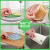 Esponja de Fibra de Bambu Bucha para Limpeza de Cozinha, Pano de Prato de Fibra de Bambu, Bloco Esponja Descontaminante Dupla Face