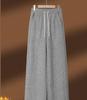 Pantalones Casuales de Primavera y Verano con un Diseño de Cintura Alta Moderno y Versátil, Estilo Recto de Pierna Estrecha Adelgazante para Mujer, Corte Holgado