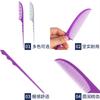 Peine Media Luna para Cabello Empuje Manual Estilista de Maquillaje Peinado Cola Puntiaguda Corrugada Peine Peine Púa para Cabello Gancho Herramienta de Peluquería