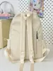 Mochila Bordada con Lazo Rosa Suave Color Melocotón Estilo Japonés Coreano Dulce Girly Estudiante Fiesta Para Clase Salida Mochila Escolar Pequeña
