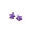 Colgante de Estrella de Cinco Puntas de Color Sólido Color Caramelo de 23 mm con Agujero para Colgar Cuentas Sueltas Llavero Hecho a Mano DIY Cadena para Colgar Bolsas Accesorios de Joyería