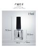 Fábrica direta garrafa quadrada 15ml garrafa de óleo de unha garrafa de óleo nutricional garrafa de escova de cabelo garrafa de óleo de borda de unha