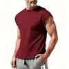 Marca Independiente Verano 2026 Nuevo Top Deportivo Casual de Color Sólido Estilo Americano para Hombre, Fitness, Venta al por Mayor