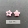 Hebilla de Resina con Forma de Corazón Estrella Oso con Hebilla de Pie Botones Decorativos para Camisa de Niños Cárdigan de Punto Chaqueta Ropa