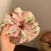 Dulce Liga para el Cabello Scrunchie para Mujeres, Satén de Alta Gama Estilo Coreano Versátil Cuerda para el Cabello, Suave Encaje Lunares Accesorio para el Cabello, Pañuelo Cuadrado para la Cabeza