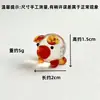 Estoque Antigo Fofo Mini Porco de Vidro Enfeites Vidro Transparente Criativo Fofo Vidro Exquisite Decorações de Mesa