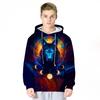 Sudadera con capucha de punto para primavera y otoño, comercio exterior europeo y americano, nuevo diseño de animal, impresión digital 3D, holgada, casual, ropa de béisbol para hombre