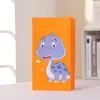 Bolsa de comida serie de dinosaurios de dibujos animados con pegatinas bolsa de papel portátil bolsa de papel Kraft fiesta regalo bolsa de regalo personalizada