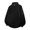 Ropa de punto para hombre en stock, suéter de invierno 2026 transfronterizo nuevo con media cremallera, corte holgado, talla grande, top de suéter para hombre