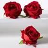 Simulación Rosa Flor de Rosa Cabeza de Flor Pared de Flores Decoración Ceremonia de Boda Salón Hotel Coche de Boda Habitación de Boda Terciopelo Artificial Falso Flor DIY