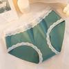 # 2170 # Roupa Íntima Feminina de Algodão Puro Sem Costura Renda Algodão Respirável Crotch Antibacteriano Calcinhas Estudantis para Meninas