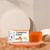 Jabón de Cúrcuma Lanthome Transfronterizo Jabón de Cúrcuma Refrescante Reparador Jabón Limpiador Jabón de Baño 65g x 2 Pastillas