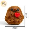 Amazon Lana Nueva Pepino Energía Positiva Papa Expresión Divertida Bolsa Adornos Tejidos a Crochet Hechos a Mano Muñeca Linda