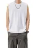 Camiseta de Marca Transfronteriza Simple de Moda para Hombre Verano Delgado Holgado Sin Mangas Chaleco Ins Cuello Redondo Casual Talla Grande Top Capa Base