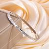 Pulsera de acero de titanio pulsera de acero inoxidable de panal irregular para niñas moda de alta gama minimalista para combinar con todo pulsera que no se decolora