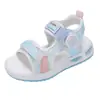 Sandalias para Niñas 2026 Verano Nuevo Estilo Moda Infantil Versátiles Suela Suave Sandalias Deportivas Hebilla Giratoria Punta Abierta Zapatos de Playa