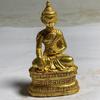 Atacado Estilo Antigo Angustiado Colecionável Cobre Dourado Auspicioso Estilo Xizang Pequena Estátua de Buda Estátua de Cobre Ornamento Artesanato