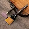 Accesorios para juego de té kung fu de ébano raspador de té cepillo de té de silicona tabla raspadora de mesa de té raspador de bandeja de té accesorios para ceremonia de té