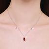Collar Transfronterizo Caliente S925 Plata Esterlina Zirconia Brillante Moda para Mujer Elegante Sentido del Diseño Nicho Cadena Clavícula Aries