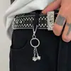 Chaveiro Dado de Nicho Hip-Hop Europeu e Americano Corrente de Metal Versátil Masculina Acessório para Calça Pingente de Roupa