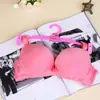 Perchas para ropa interior al por mayor perchas de plástico para ropa tienda de lencería para mujer clip transparente para ropa interior perchas para sujetador color sólido