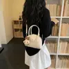 2026 Nova Moda Bolsa de Concha Cor Sólida Casual Simples Mini Grande Capacidade Ombro Transversal Bolsa de Mão para o Trabalho