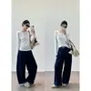 ¡Imprescindible! Esencial para el otoño: Camiseta de manga larga de lana Tencel para mujer, adecuada tanto para usar sola como debajo de otra prenda, con cuello redondo y corte ajustado