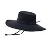 Sombreros de Sol de Ala Ancha de Verano para Hombres y Mujeres, Sombreros de Protección Solar de Secado Rápido, Sombreros con Cordón para Acampar, Senderismo al Aire Libre y Pesca